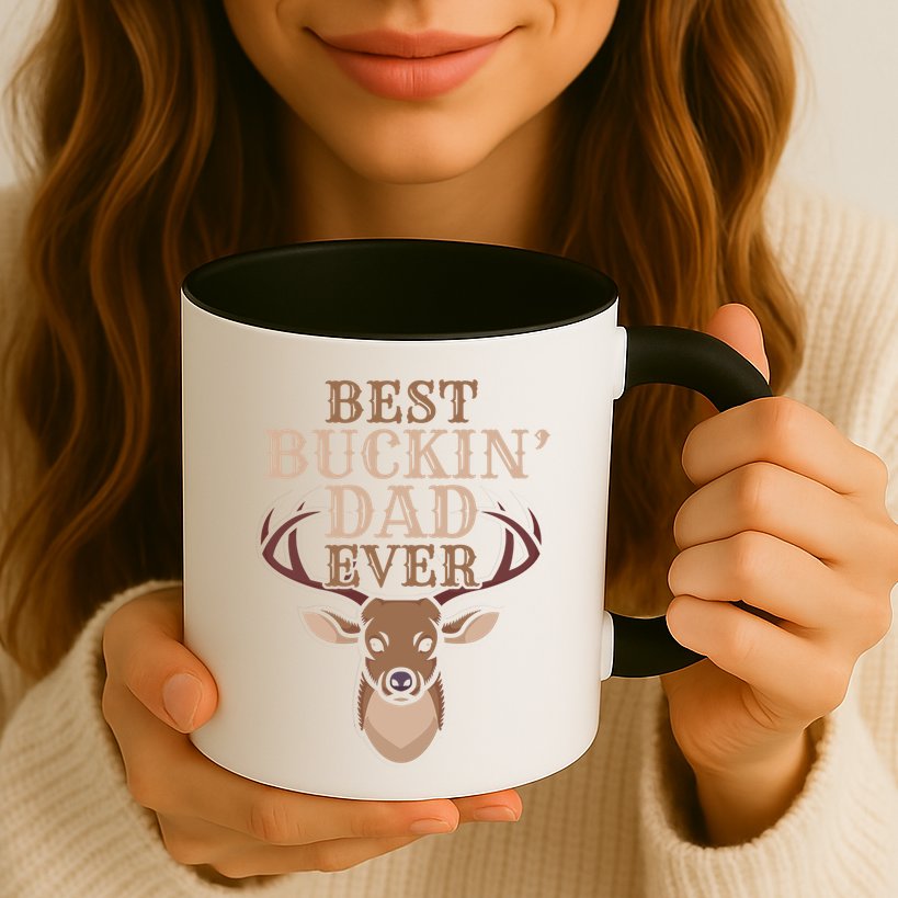 Cool Hunting Saying Deer Hunter I Best Buckin Dad Ever Gift Mug