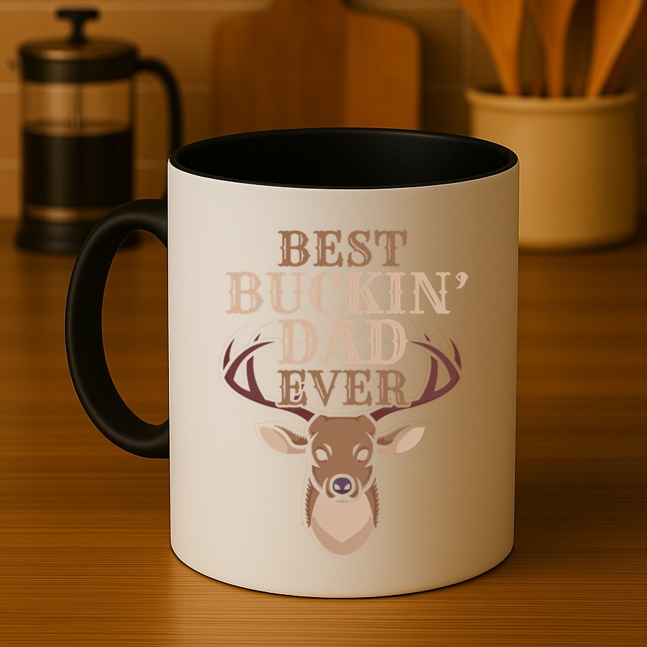 Cool Hunting Saying Deer Hunter I Best Buckin Dad Ever Gift Mug