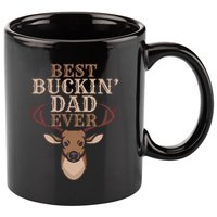 Cool Hunting Saying Deer Hunter I Best Buckin Dad Ever Gift 11oz C Handle Ceramic Mug