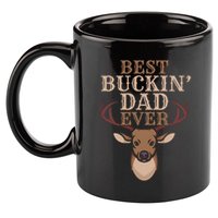 Cool Hunting Saying Deer Hunter I Best Buckin Dad Ever Gift 11oz C Handle Ceramic Mug