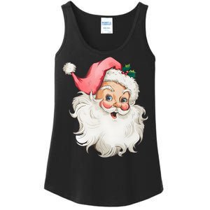 Christmas Holiday Santa Claus Funny Cute Ladies Essential Tank