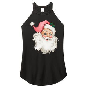 Christmas Holiday Santa Claus Funny Cute Women's Perfect Tri Rocker Tank