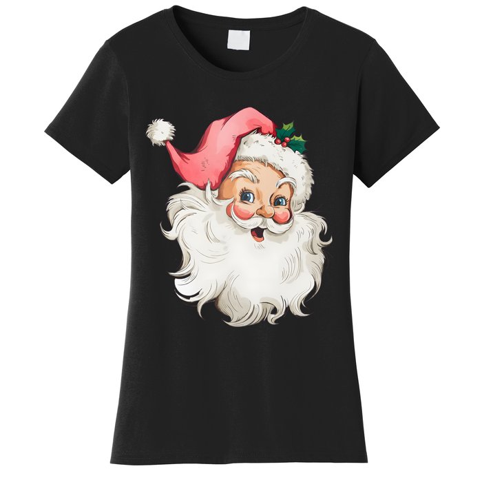 Christmas Holiday Santa Claus Funny Cute Women's T-Shirt