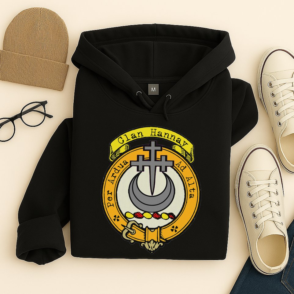 Clan Hannay Scottish Crest Hoodie