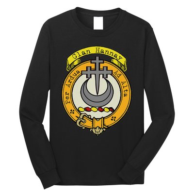 Clan Hannay Scottish Crest Long Sleeve Shirt