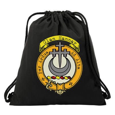 Clan Hannay Scottish Crest Drawstring Bag