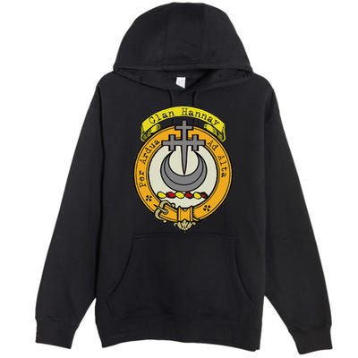 Clan Hannay Scottish Crest Premium Pullover Hoodie