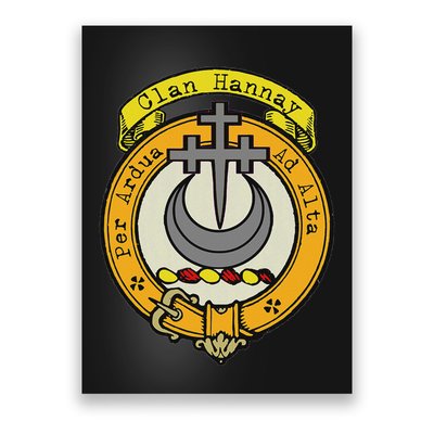 Clan Hannay Scottish Crest Poster