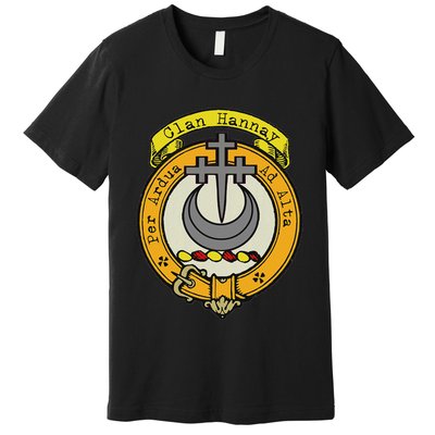 Clan Hannay Scottish Crest Premium T-Shirt