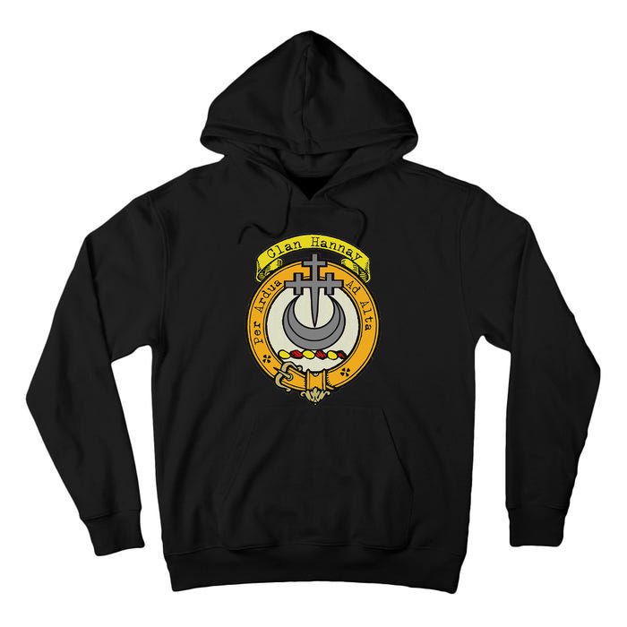 Clan Hannay Scottish Crest Tall Hoodie