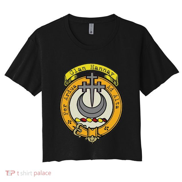 Clan Hannay Scottish Crest Crop Top