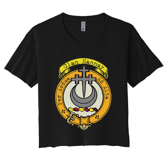 Clan Hannay Scottish Crest Crop Top