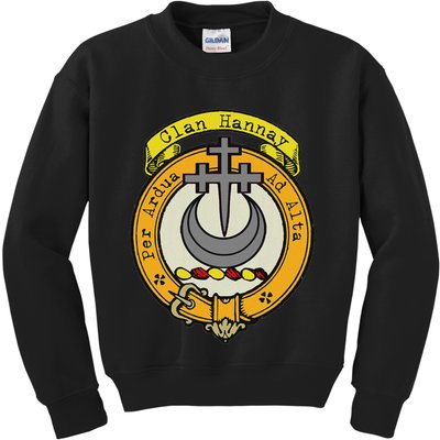 Clan Hannay Scottish Crest Kids Sweatshirt