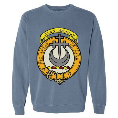 Clan Hannay Scottish Crest Garment-Dyed Sweatshirt