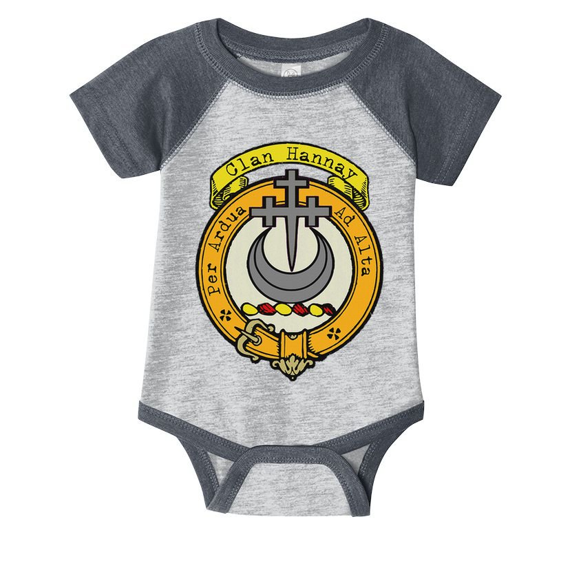Clan Hannay Scottish Crest Infant Baby Jersey Bodysuit