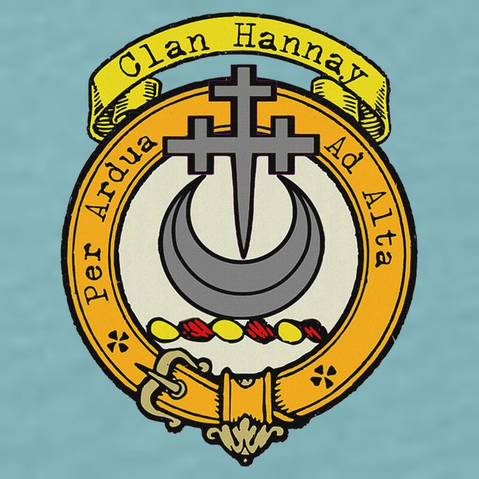 Clan Hannay Scottish Crest Sueded Cloud Jersey T-Shirt