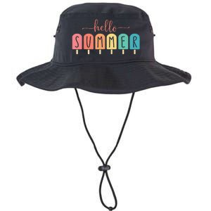 Colorful Hello Summer Popsicle Graphic Legacy Cool Fit Booney Bucket Hat