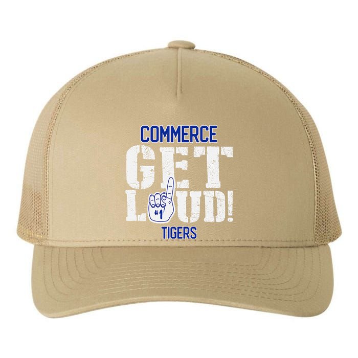 Commerce High School Get Loud Tigers Yupoong Adult 5-Panel Trucker Hat