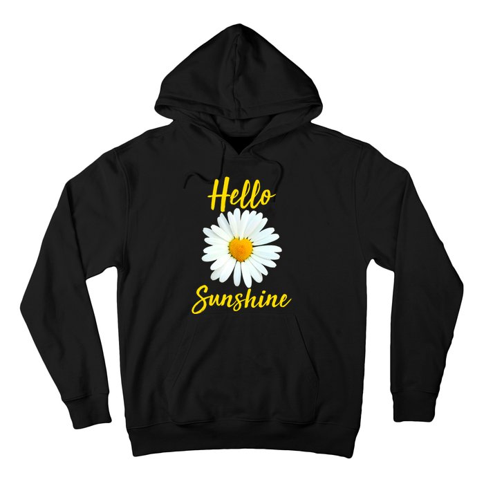 Cute Hello Sunshine Heart Daisy Flower Hoodie