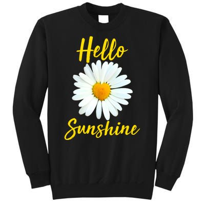 Cute Hello Sunshine Heart Daisy Flower Sweatshirt