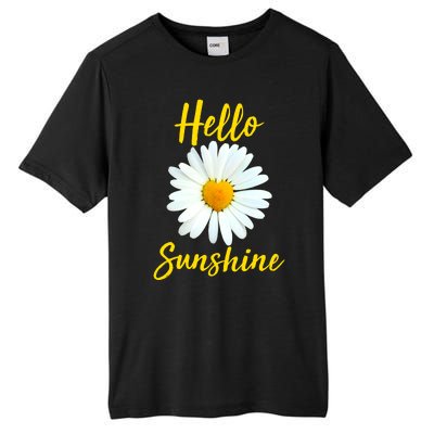 Cute Hello Sunshine Heart Daisy Flower Tall Fusion ChromaSoft Performance T-Shirt