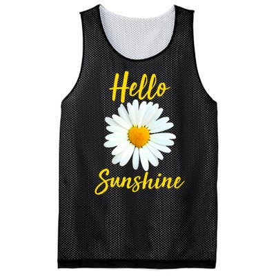 Cute Hello Sunshine Heart Daisy Flower Mesh Reversible Basketball Jersey Tank