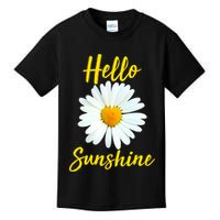 Cute Hello Sunshine Heart Daisy Flower Kids T-Shirt