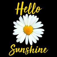Cute Hello Sunshine Heart Daisy Flower Kids T-Shirt