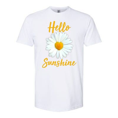 Cute Hello Sunshine Heart Daisy Flower Softstyle CVC T-Shirt