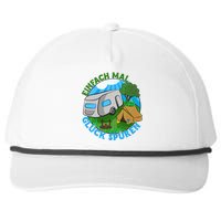 Camper & Hiking Saying Simply Feel Glück Camping (German Language Snapback Five-Panel Rope Hat