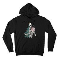 Christmas Horror Skeleton Sorta Merry Scary Dark Humor Hoodie