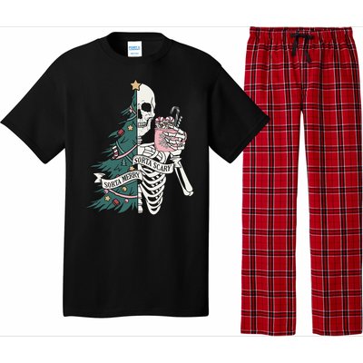 Christmas Horror Skeleton Sorta Merry Scary Dark Humor Pajama Set