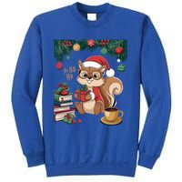 Cute Holiday Squirrel Santa Hat Xmas For Coffee Lovers Gift Sweatshirt