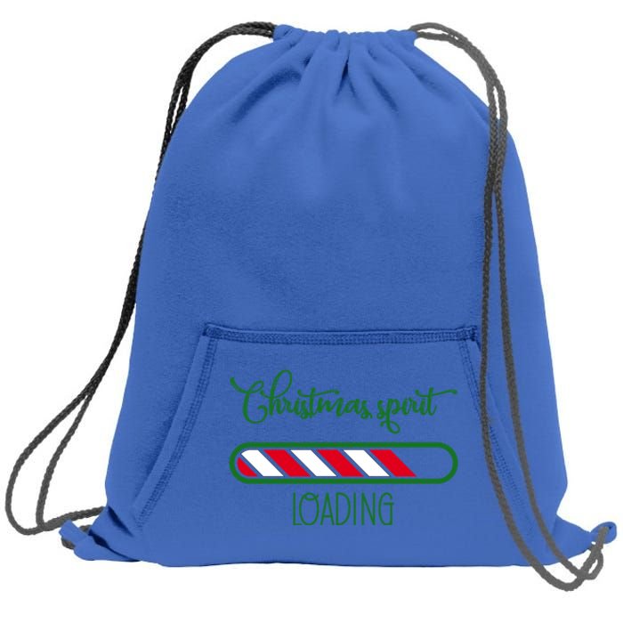 Christmas Holidays Spirit Loading Joy Cute Gift Sweatshirt Cinch Pack Bag