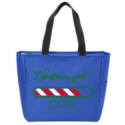 Christmas Holidays Spirit Loading Joy Cute Gift Zip Tote Bag