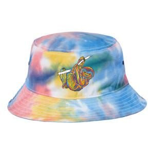 Colorful Hanging Sloth Tie Dye Newport Bucket Hat