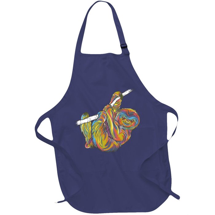 Colorful Hanging Sloth Apron