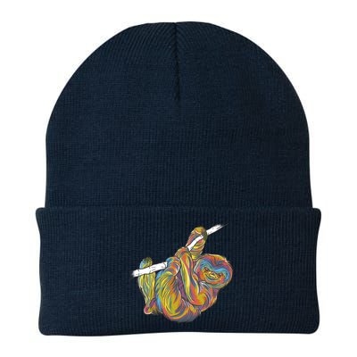 Colorful Hanging Sloth Beanie