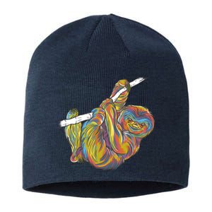 Colorful Hanging Sloth Sustainable Beanie