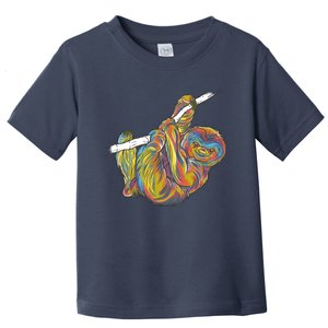 Colorful Hanging Sloth Toddler T-Shirt