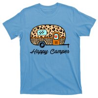 Camper Happy Summer Camp Camping Leopard Funny Glamping Gift T-Shirt