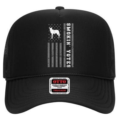 Coyote Hunting Smokin Yotes High Crown Mesh Back Trucker Hat