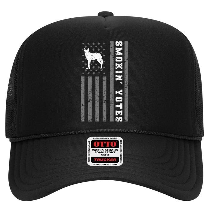 Coyote Hunting Smokin Yotes High Crown Mesh Back Trucker Hat