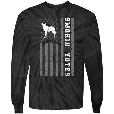 Coyote Hunting Smokin Yotes Tie-Dye Long Sleeve Shirt