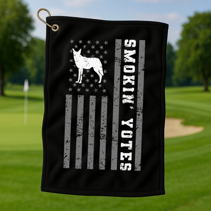 Coyote Hunting Smokin Yotes Golf Towel