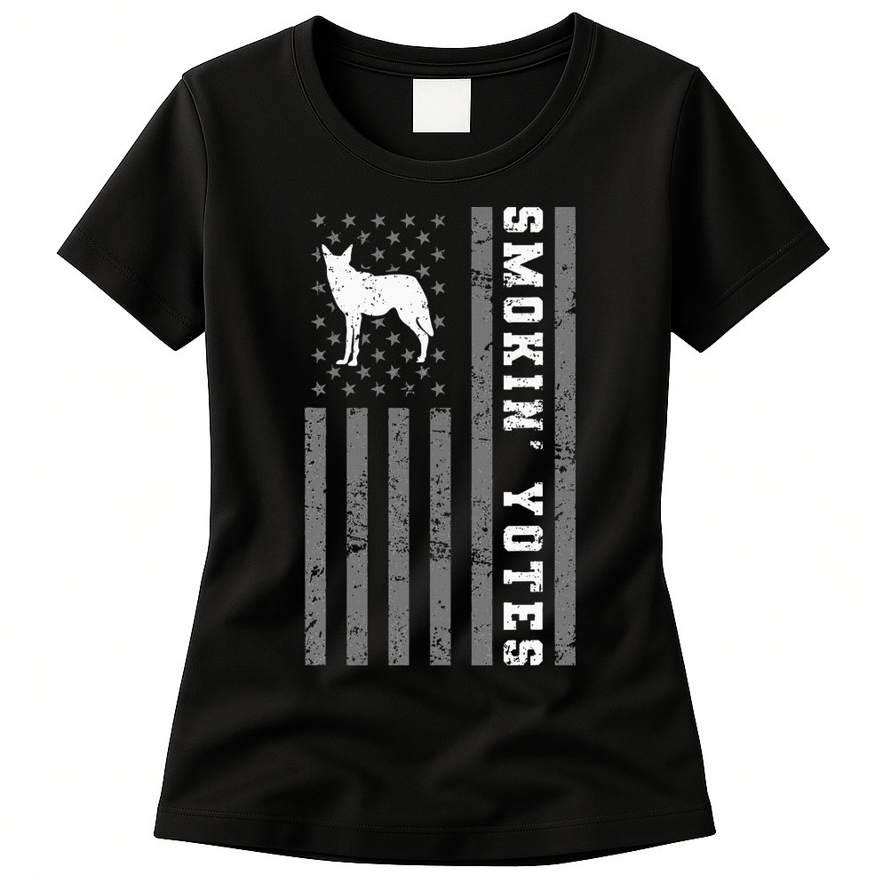 Coyote Hunting Smokin Yotes Womens T-Shirt