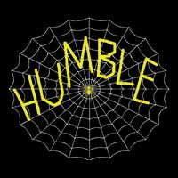 CharlotteS Humble Spider Web Pom Pom 12in Knit Beanie