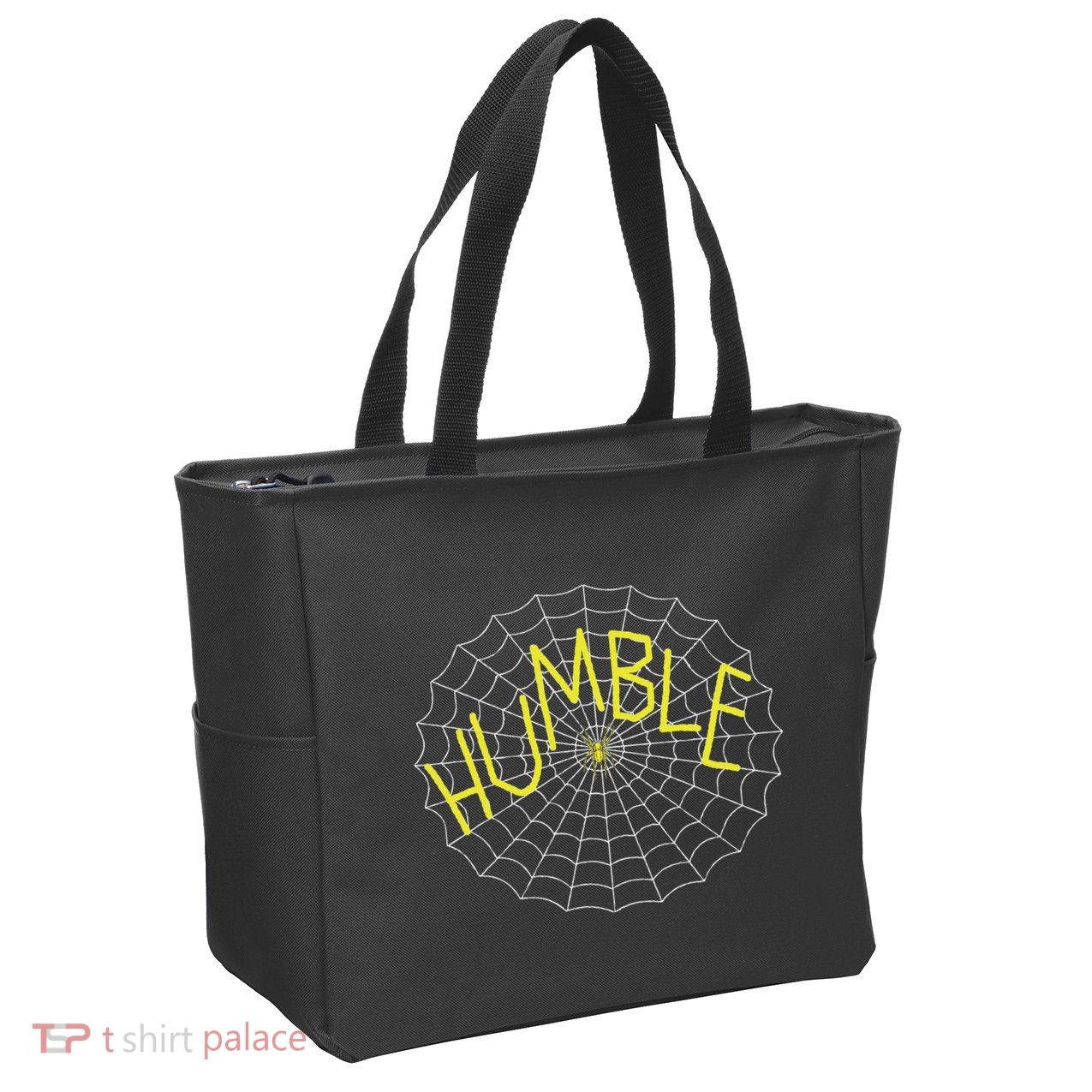 CharlotteS Humble Spider Web Zip Tote Bag