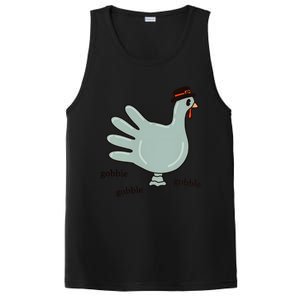 Cute Hand Turkey Pilgrim Gobble Thanksgiving Day Costume Gift PosiCharge Competitor Tank