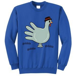 Cute Hand Turkey Pilgrim Gobble Thanksgiving Day Costume Gift Sweatshirt